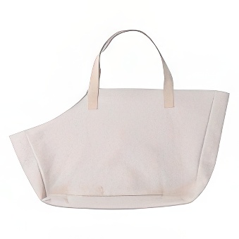 Dog shoulder beige bag for sublimation - canvas beige
