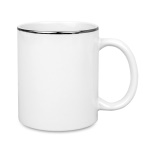 Sublimation Mug - Silver Rim