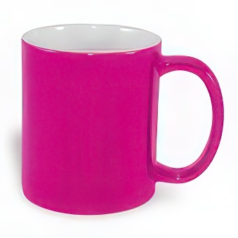 Thermo mug changing colours for sublimation and engraving overprint - red