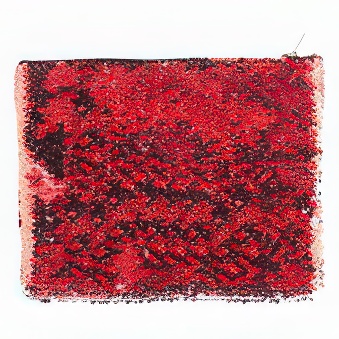 Sequin makeup bag for Flex and Flock printing red 16x20,5 cm