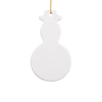 Ceramic pendant for sublimation - snowman
