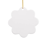 White tile for sublimation - flower