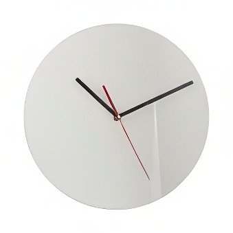 MDF clock for sublimation and engraving white 30 cm