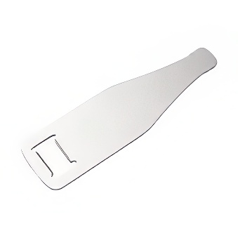 Metalowy otwieracz do butelek do sublimacji i graweru - butelka, srebrny, 3,5 x 11, 6 cm