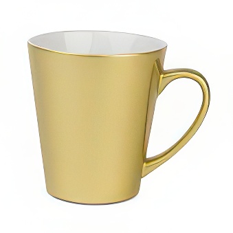 Kubek do sublimacji latte - perłowy metaliczny złoty