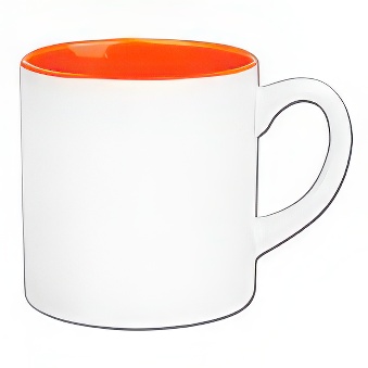 Mini Sublimation Mug - Coloured Inner, orange