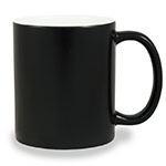 Matt black colour changing sublimation mug 