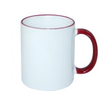 Color handle sublimation mug