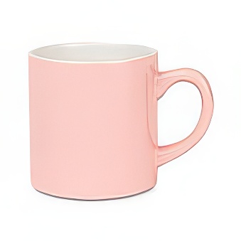 Coloured Mini Sublimation Mug - White Inner, pink