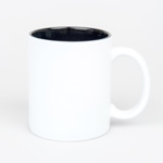 White laser engraving mug - color inside