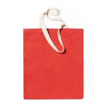 Jute shopping bag with a cotton handle