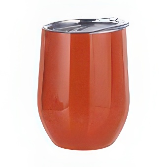 Thermal travel mug for engraving, sublimation, orange, 11 cm, 360 ml