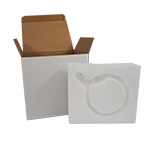 Safe mug box with polystyrene insert