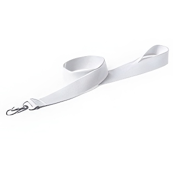 Lanyardfor Flex and Flock printing white - 10 pieces
