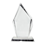 Diamond-shaped acrylic statuette for sublimation