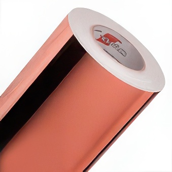 ORACAL 351 - Metallized, Glossy Pink Gold Self-adhesive Polyester Film (50 µm)