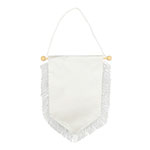 Club flag standard white fringes for sublimation - 25 pcs