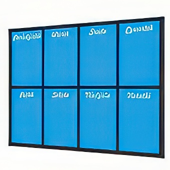 Weekly Planner  Blueblue - Magnetic Dry-erase Board 75 x 100 cm