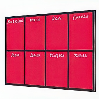 Weekly Planner  Redred - Magnetic Dry-erase Board 75 x 100 cm