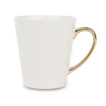 Latte mug for sublimation with colour handle 