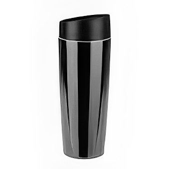 Thermal mug, black, 375 ml