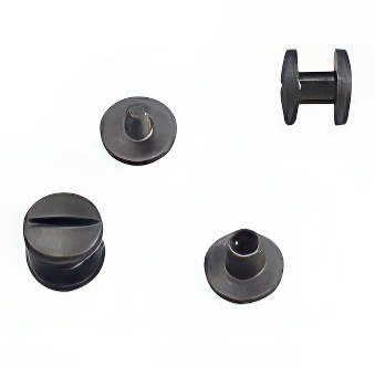 Plastic bookbinding screws, black, 0,5 cm