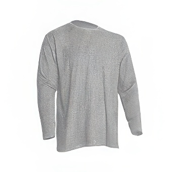 Longsleeve T-shirt for printing Colour: grey melange Size: 5XL