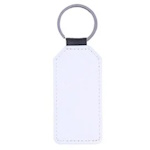 Rectangular eco leather keychain for sublimation - 10 pieces