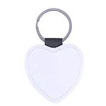 Heart eco leather keychain for sublimation - 10 pieces