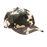 Peaked cap 6-panels with metal clip
