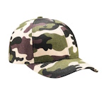 Peaked cap 6-panels with metal clip