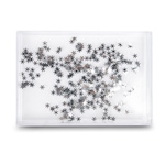 Liquid photo frame - silver snowflakes