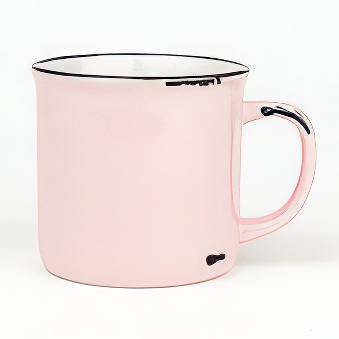 Kubek ceramiczny vintage do sublimacji, różowy
