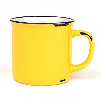 Kubek ceramiczny vintage do sublimacji, żółty