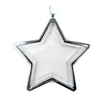 Photo Christmas ornament - silver star