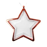 Photo Christmas ornament - red star