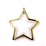 Photo Christmas ornament - gold star