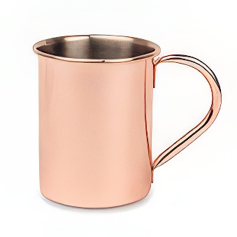 Kubek metalowy do sublimacji, graweru, miedziany, 330 ml