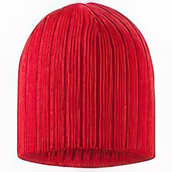 Winter cap, red, 740 g/m2