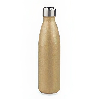 Metal thermal bottle for sublimation and engraving, gold, 500 ml