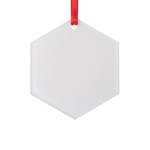 Acrylic pendant - hexagon