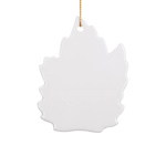 White tile for sublimation - leaf