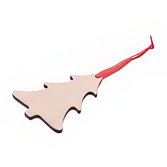 Wooden pendant for sublimation, engraving and thermal transfer with a laser printer - christmas tree-shaped