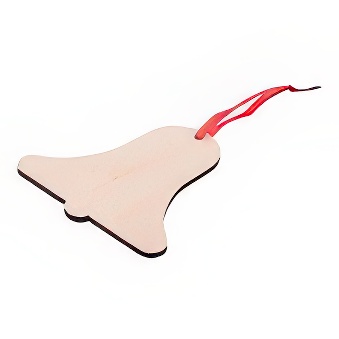 Wooden pendant for sublimation, engraving and thermal transfer with a laser printer, 11,8 x 11,8 cm