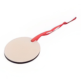 Oval pendant for sublimation, engraving and thermal transfer with laser printer, 6 x 7 cm