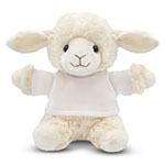 Teddy sheep with a white T-shirt for sublimation