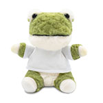 Teddy frog with a white T-shirt for printing