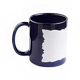 Sublimation Mug Navy Blue with White Printable Panel