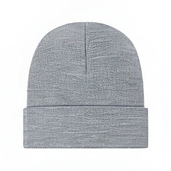 Winter cap, grey melange, 126 g/m2