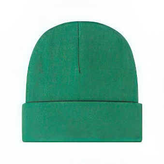 Winter cap, green, 126 g/m2